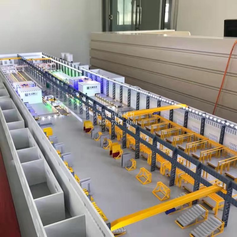 工業(yè)流程生產(chǎn)線模型